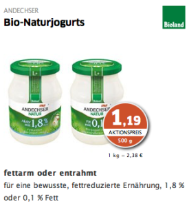 Bio Naturjogurts